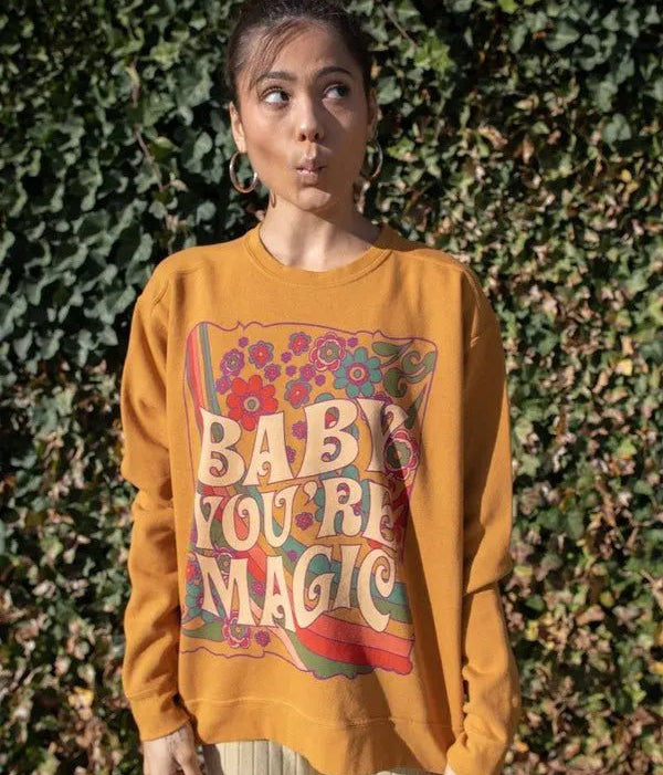 BABY YOU ARE MAGIC GRAPHIC SWEATER - MeadeuxBABY YOU ARE MAGIC GRAPHIC SWEATERSweaterMeadeux