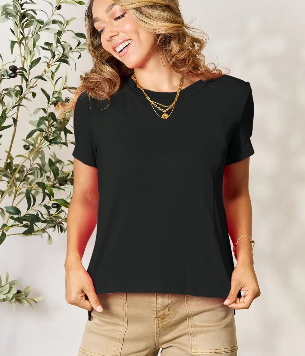 BASIC TEE CASUAL BLOUSE CREW NECK T-SHIRT - MeadeuxBASIC TEE CASUAL BLOUSE CREW NECK T-SHIRTTopsMeadeux