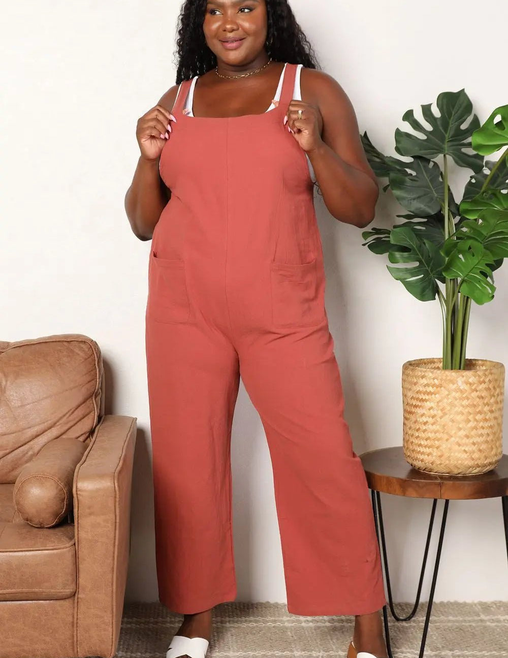 CASUAL WIDE LEG FRONT POCKET OVERALLS - MeadeuxCASUAL WIDE LEG FRONT POCKET OVERALLSJumpsuitMeadeux