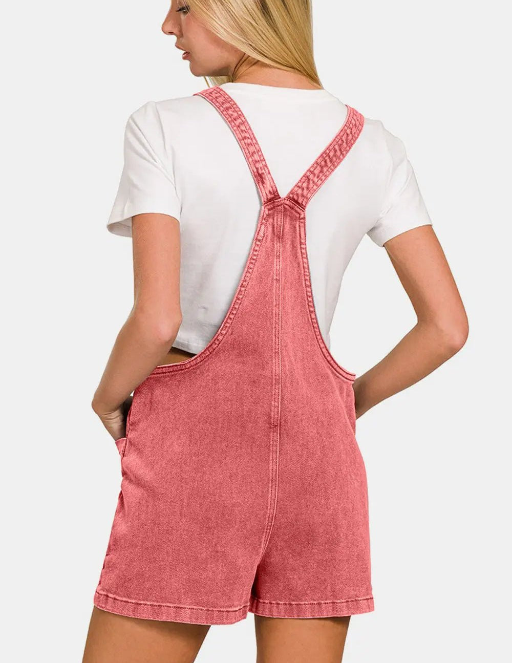 KNOT STRAP WASHED ROMPER SLEEVELESS PLAYSUITS - MeadeuxKNOT STRAP WASHED ROMPER SLEEVELESS PLAYSUITSRomperMeadeux