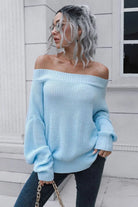 OFF SHOULDER RIBBED SWEATER - MeadeuxOFF SHOULDER RIBBED SWEATERSweaterMeadeux