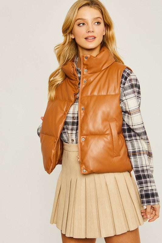PU Padded Vest Meadeux