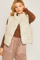 PU Padded Vest Meadeux