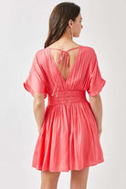 Smocked Waist with Tassel Strap Dress Meadeux