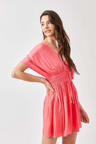 Smocked Waist with Tassel Strap Dress Meadeux