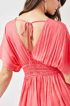 Smocked Waist with Tassel Strap Dress Meadeux