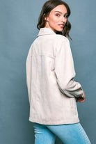 Corduroy Button Down Jacket With Pockets Meadeux