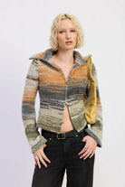 TURTLE NECK ZIP UP Meadeux