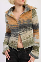 TURTLE NECK ZIP UP Meadeux