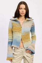 TURTLE NECK ZIP UP Meadeux