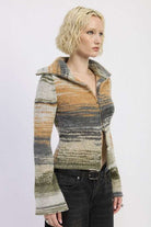 TURTLE NECK ZIP UP Meadeux