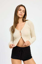 CROPPED SWEATER CARDIGAN Meadeux