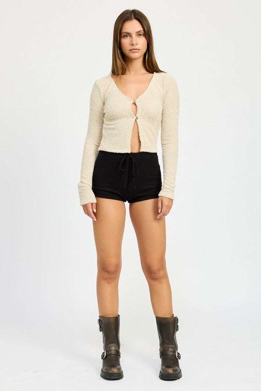 CROPPED SWEATER CARDIGAN Meadeux