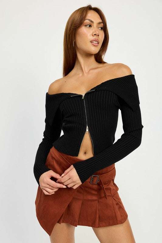 WRAPPED BUCKLE BELT MINI SKIRT Meadeux