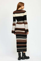 STRIPE MAXI BODYCON DRESS Meadeux