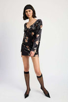 LACE UP FLORA DRESS WITH OPEN BACK Meadeux