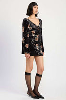 LACE UP FLORA DRESS WITH OPEN BACK Meadeux