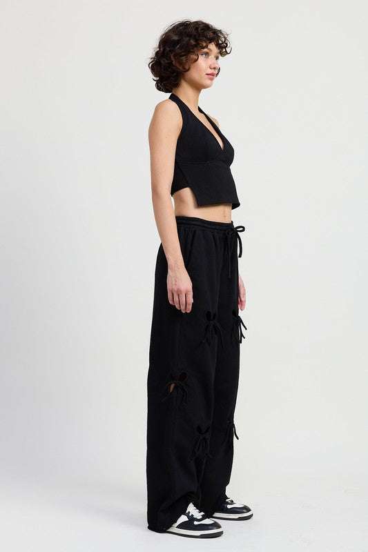 FRENCH TERRY HALTER TOP Meadeux