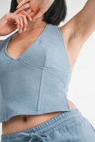 FRENCH TERRY HALTER TOP Meadeux