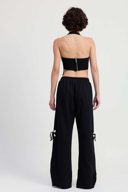 FRENCH TERRY HALTER TOP Meadeux
