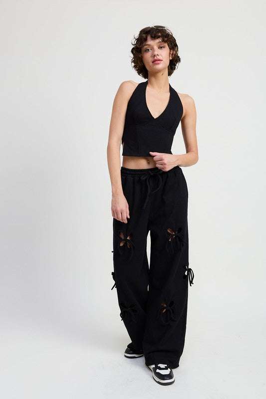 FRENCH TERRY HALTER TOP Meadeux