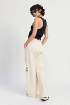 FRENCH TERRY PANTS WITH CUTOUT DETAIL Meadeux