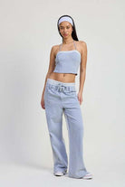 HALTER NECK CROPPED TOP Meadeux