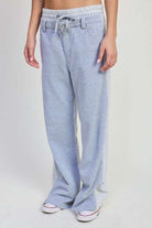 DOUBLE WAIST STRAIGHT LEG PANTS Meadeux