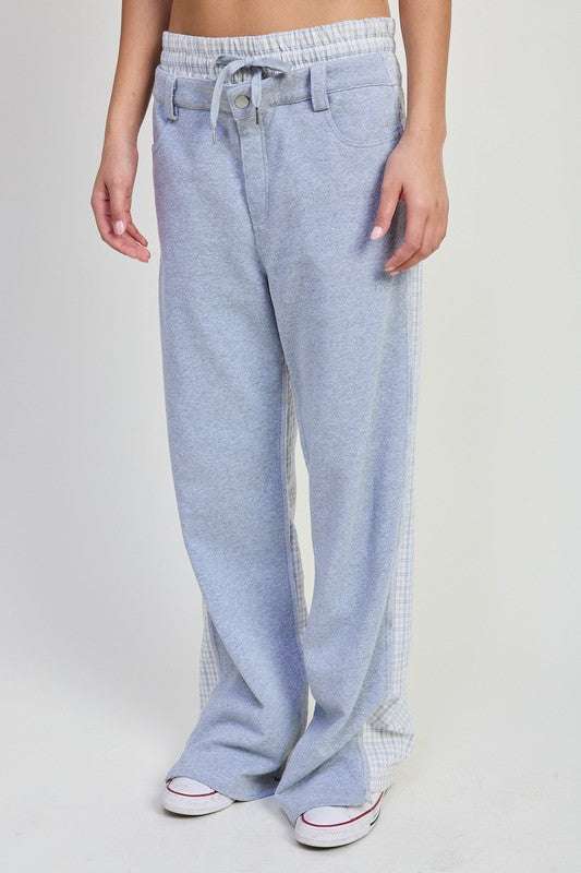 DOUBLE WAIST STRAIGHT LEG PANTS Meadeux