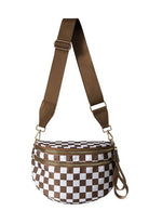 Frankie Oversize Double Zip Print Crescent Sling Meadeux