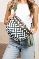 Frankie Oversize Double Zip Print Crescent Sling Meadeux