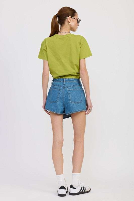 WRAPPED ASYMMETRICAL DENIM SKIRT Meadeux