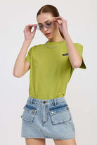 LOW WAIST DENIM MINI SKIRT WITH POCKETS Meadeux