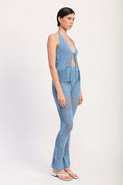 SHEER CROCHET FLARE PANTS Meadeux