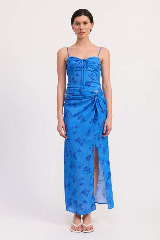 FLORAL WRAPPED SARONG SKIRT Meadeux