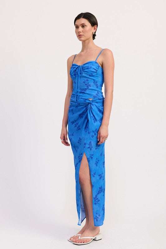 FLORAL WRAPPED SARONG SKIRT Meadeux