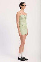 MINI GINGHAM SKIRT WITH POCKETS Meadeux