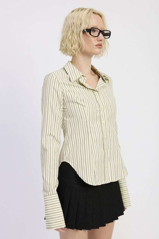 BUTTON DOWN STRIPED SHIRT Meadeux