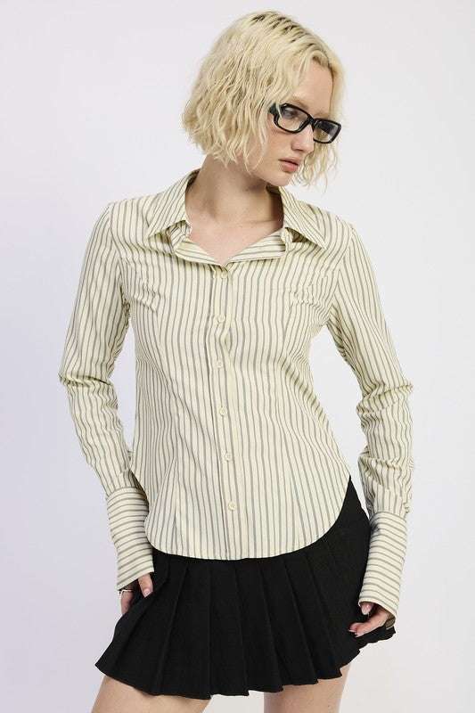 BUTTON DOWN STRIPED SHIRT Meadeux