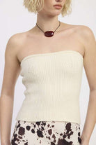 LACE UP TUBE SWEATER TOP Meadeux