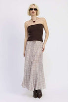 LACE UP TUBE SWEATER TOP Meadeux