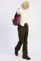 WIDE LEG CORDUROY PANT WITH POCKET DETAIL Meadeux