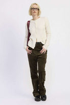 WIDE LEG CORDUROY PANT WITH POCKET DETAIL Meadeux