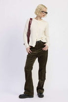 WIDE LEG CORDUROY PANT WITH POCKET DETAIL Meadeux
