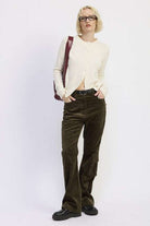 WIDE LEG CORDUROY PANT WITH POCKET DETAIL Meadeux