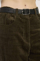 WIDE LEG CORDUROY PANT WITH POCKET DETAIL Meadeux