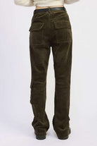 WIDE LEG CORDUROY PANT WITH POCKET DETAIL Meadeux
