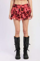 LOW WAISTED MIN RUFFLE SKIRT Meadeux