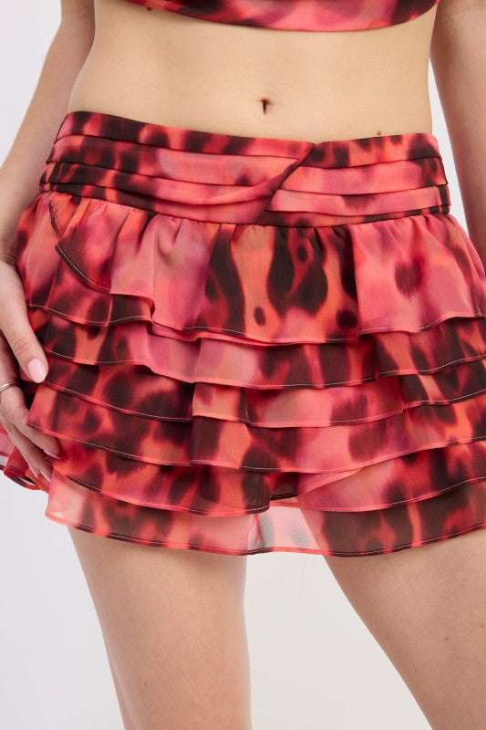 LOW WAISTED MIN RUFFLE SKIRT Meadeux