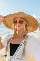 BOW ACCENT SCALLOP EDGE SUNHAT Accessories Meadeux